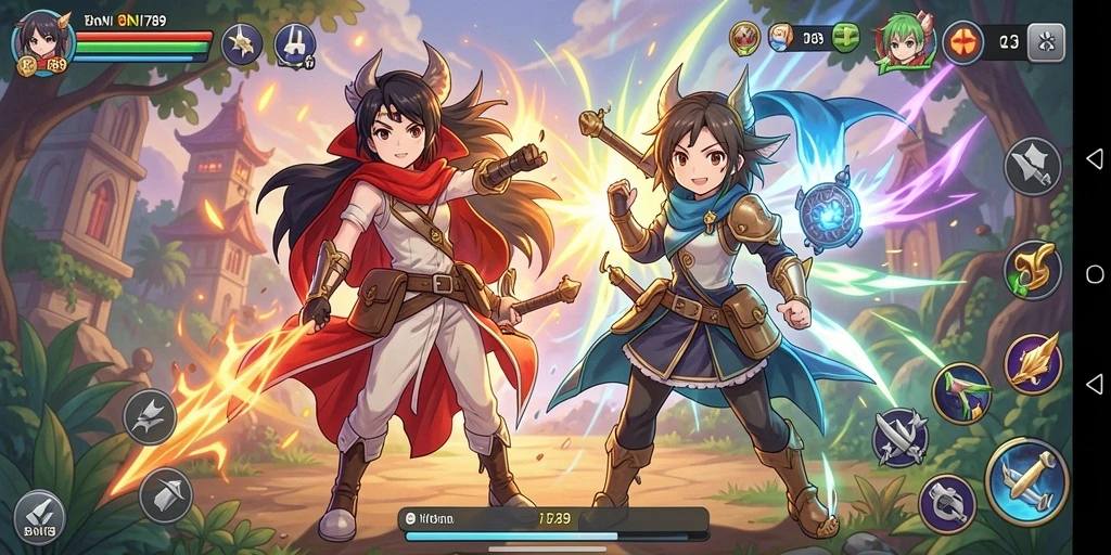 Screenshot BNI789 menampilkan aksi seru di dunia anime yang memikat.