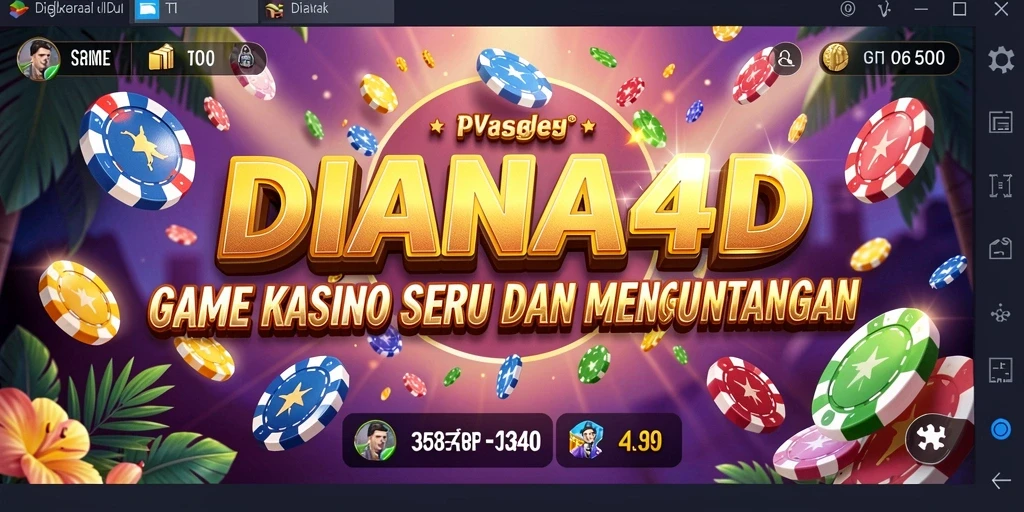 Screenshot gameplay menarik dari DIANA4D dalam suasana Kasino.