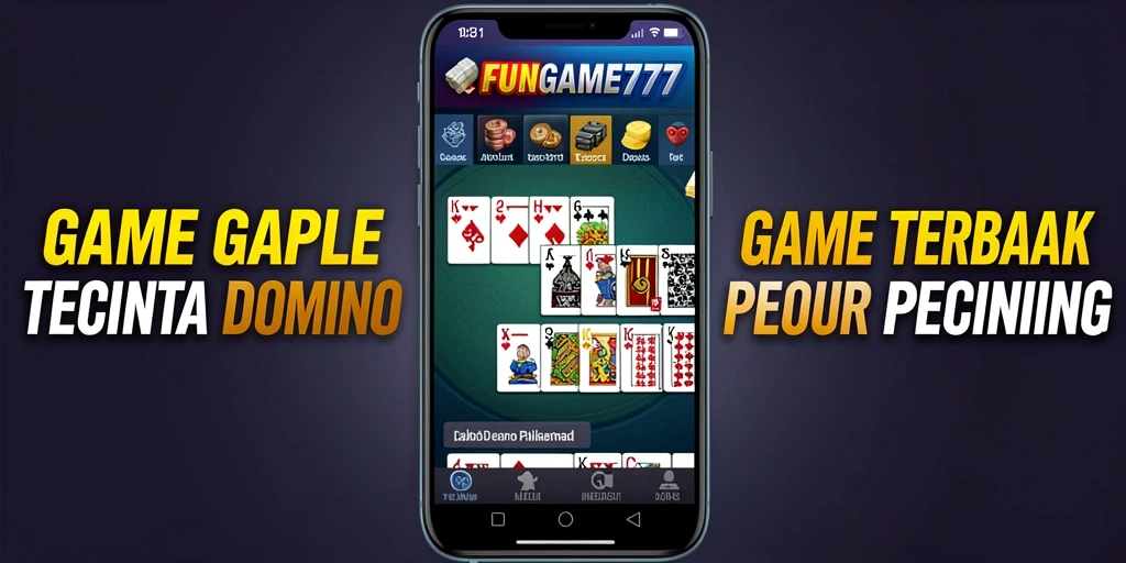 Tampilan gameplay seru FUNGAME777 saat bermain Gaple.