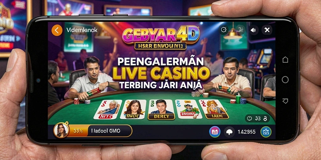 Gameplay Live Casino seru dengan dealer langsung di GEBYAR4D.