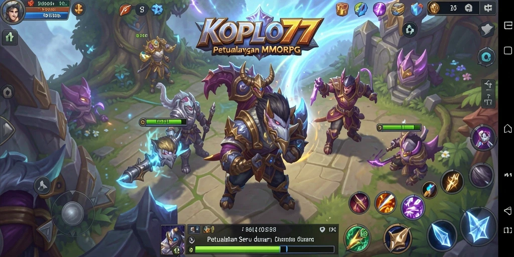 Tampilan gameplay KOPLO77 yang epik dan seru dalam dunia MMORPG.