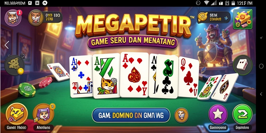 Tampilan gameplay seru dalam MEGAPETIR yang menampilkan momen pertandingan.