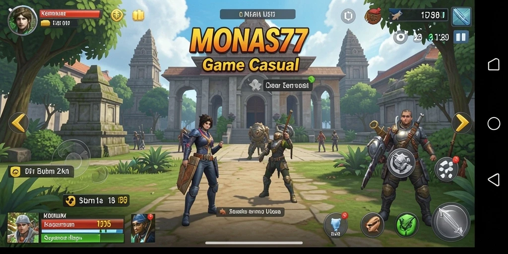 Tangkapan layar MONAS77 menampilkan keseruan gameplay yang mengasyikkan.