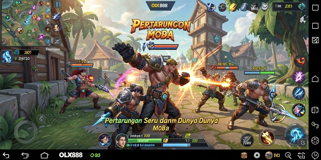 Tampilan gameplay seru dan menegangkan di OLX888.