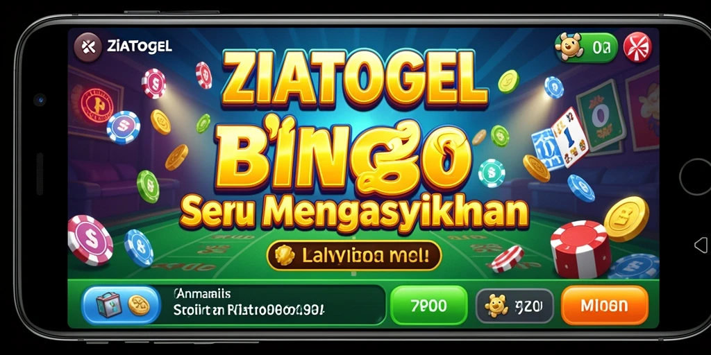 Tampilan gameplay seru di ZIATOGEL dengan interaksi Bingo.