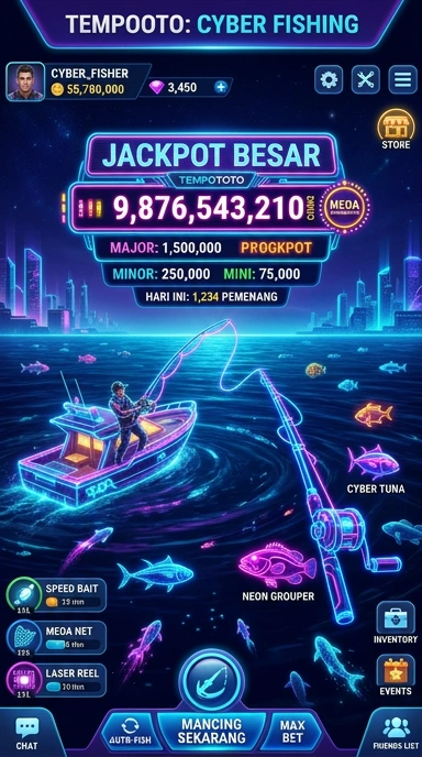 Screenshot aplikasi tempototo menunjukkan berbagai kategori yang tersedia.